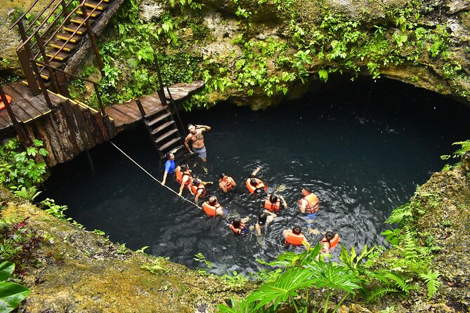 Horseback riding and ATV in the jungle, Ziplines, Cenote & Lunch - Zip line circuit: treetop views with included safety gear