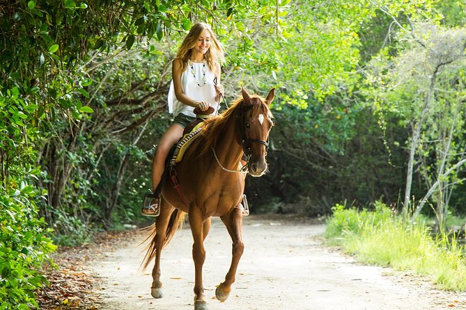 Horseback Riding + ATV + Cenote + Zip-Line from Cancun and Playa del Carmen - Horseback riding through Mayan jungle: beginner-friendly, with a few surprises