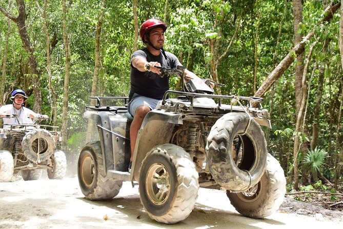 Horseback riding Tour with ATV circuit, ziplines and Cenote - Food, water, and the real value of $60.75