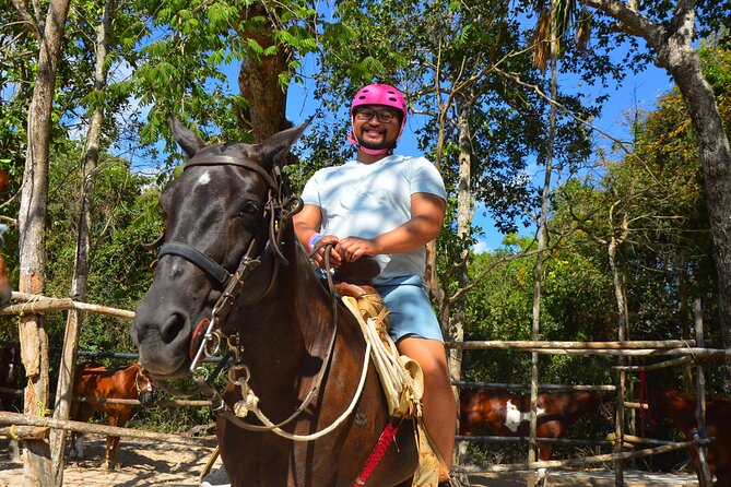 Horseback riding with ATV, zip lines and cenote, lunch and transfer - Photo and Tequila Upsells: Fun Extras or Budget Creep