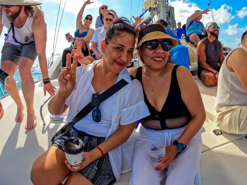 Isla Mujeres Catamaran Tour with Snorkeling & Open bar - Open Bar and Music, Plus the Spinaker Flight If Conditions Allow