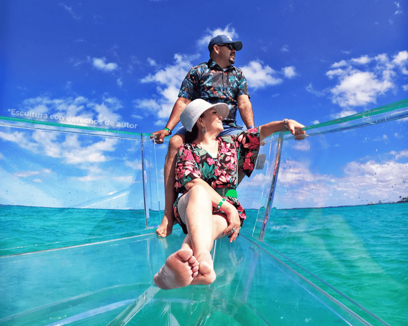 Isla Mujeres: Clear Boat Ride - Price and value: $31 plus a 100 MXN dock fee