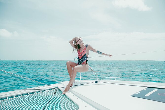 Isla Mujeres Cruise with Beach Club, Snorkel, Lunch and Open Bar - The big idea: a catamaran day that balances water time and free time
