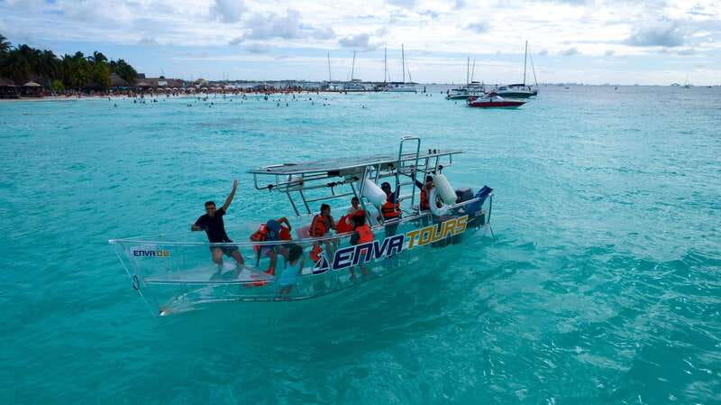 Isla Mujeres: Excursion Crystal Boat Tour at the Caribbean - Cadenita reef: coral viewing without the effort