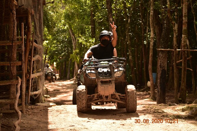 Jungle Adventure! ATV's (shared), Ziplining and Cenote Cancun & Playa Del Carmen - Cenote Splashdown: Swimming in Cool Water, With Clear Reality Checks