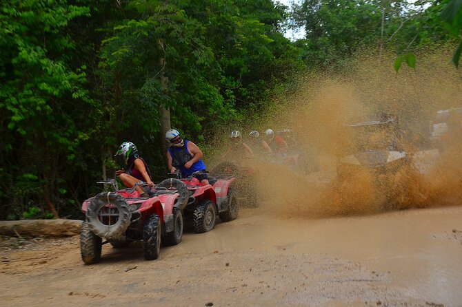 Jungle Adventure from Cancun: ATVs, ziplines, cenote and fun! - Cenote swim: the coolest part of your whole Cancun day