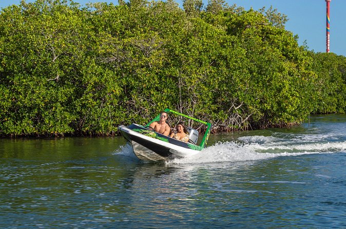 Jungle Tour adventure Cancun Speed Boat Through Mangrove - Mangroves and lagoon channels: the calmer side of the adrenaline