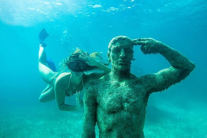 Jungle Tour & Snorkel at Punta Nizuc Reef , Underwater museum - Underwater museum timing: short stop, strong visuals