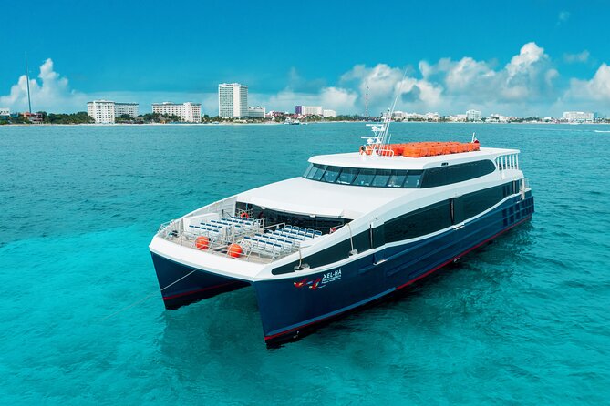 Luxury FERRY Xcaret: From Cancun to Isla Mujeres - On Board for About 30 Minutes: Comfort, Wi‑Fi, and a Real Restroom