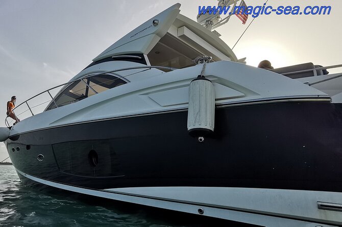 Luxury Sunseeker 50 - 6 hs Cancun - Isla Mujeres (MagicSea-SS) - Cruising Along the Cancun Coastline to Isla Mujeres: What 6 Hours Lets You Do