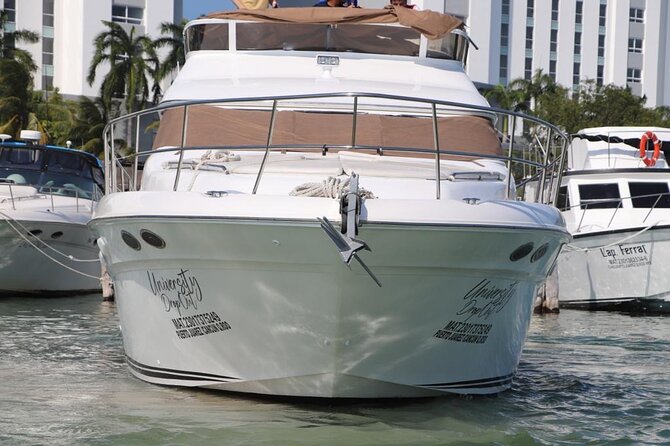 Luxury Yacht in Paradise and snorkel by Isla Mujeres - Meeting Point at Sunset Marina: Get Your Timing Right