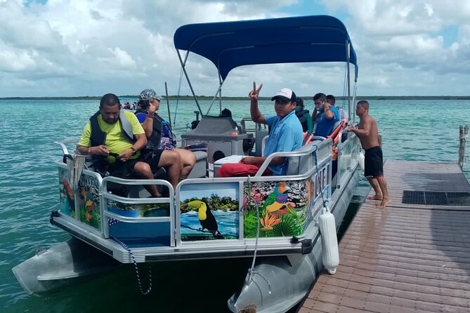 Magical Bacalar Full Day Tour - The Bacalar lagoon pontoon tour: Bruja, Bird Island, and Pirate Channel