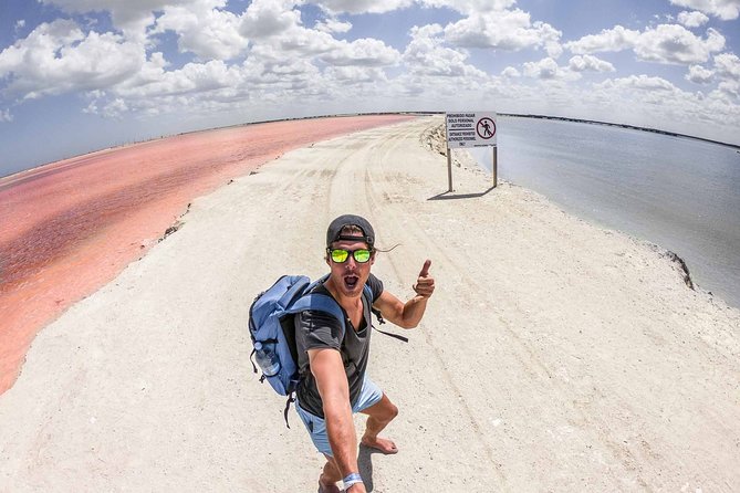 Pink Lake Tour from Las Coloradas with lunch and boat ride - The Mud Bath + Beach Rinse: Cool Idea, Mixed Reality