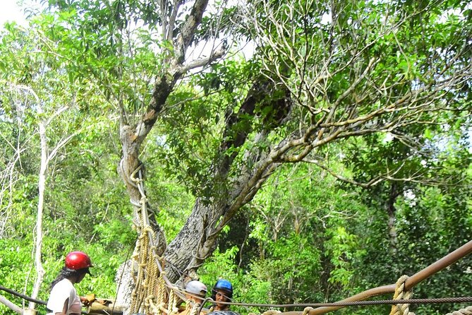 Playa del Carmen Maya Adrenaline Day ATV Zipline and Cenote - Cooling Off in a Turquoise Artificial Cenote