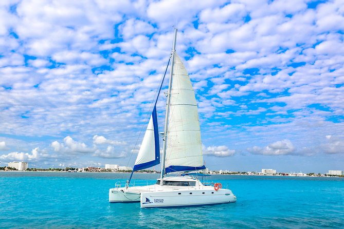 Private Catamaran from Cancun to Isla Mujeres | For up to 30 pp - What you’re really paying for: privacy, open bar, and real snorkeling time