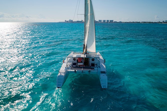 Private Catamaran from Cancun to Isla Mujeres | For up to 40 pp - Playa Norte Swim Stop: The Quick Hit of Turquoise Water