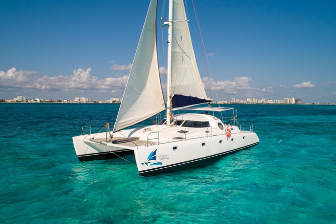 Private Catamaran from Cancun to Isla Mujeres | For up to 40 pp - Open Bar and the Onboard Party Pace