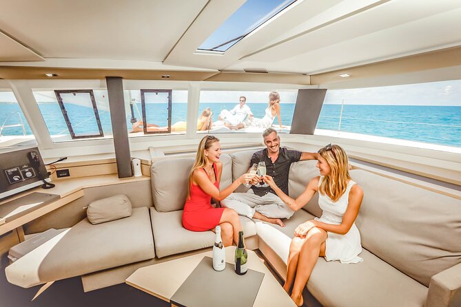 Private Luxury Catamaran Cancun to Isla Mujeres | For up to 30 pp - Open bar, snacks, and the crew’s job: keeping your day smooth