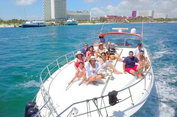 Private Luxury Yacht 55FT Rental in Cancun - Your Route by Time: Nichupte Lagoon to Bay of Cancun
