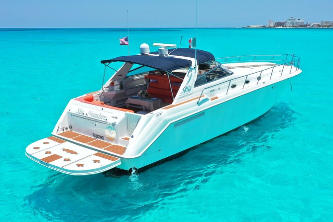 Private Luxury Yacht 55FT Rental in Cancun - 6 Hours: Extra Isla Time and Optional Beach Club Meal