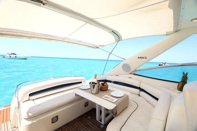 Private Premium Yacht 46FT Rental in Cancún - What you actually do on board: snorkel gear, paddleboard, and lounge time