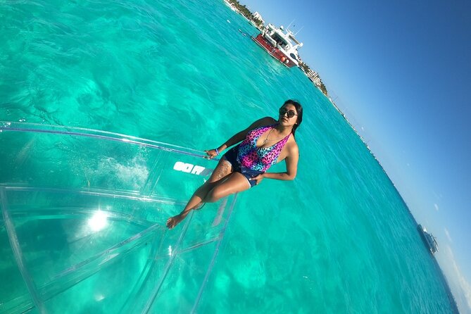 Private Tour Isla Mujeres excursion in Transparent Boat - The route: Bartolomé marina to la cadenita (and what that 150 meters means)