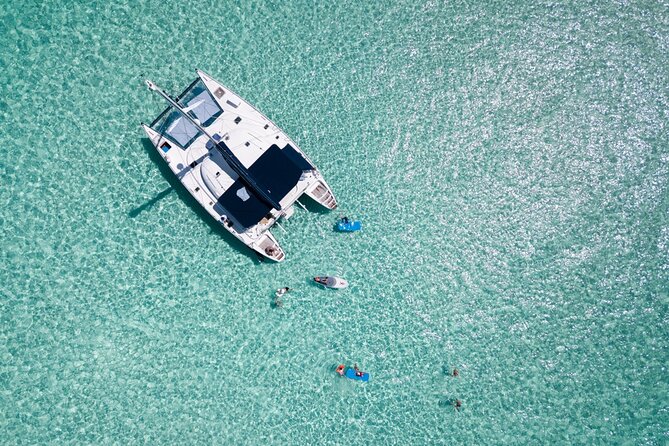 Puerto Morelos Secret Sandbar Catamaran Sail - Entering the day: where the catamaran starts at Marina La Bonita