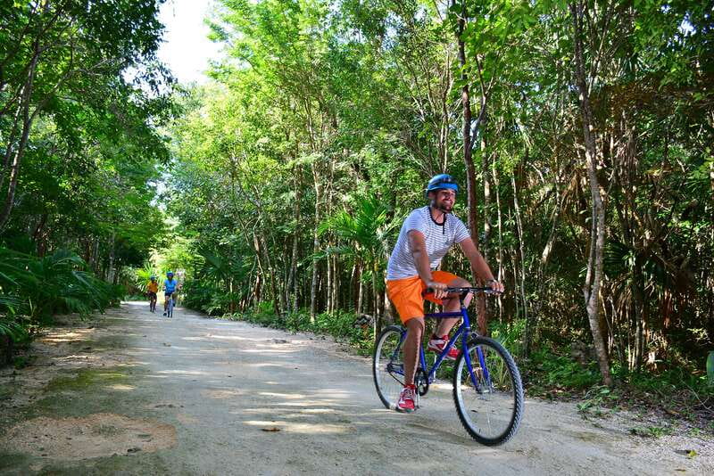 Rio Secreto Nature Reserve: Bicycle, Rappel & Ziplines Tour - The jungle bike ride: useful for momentum, not the main event