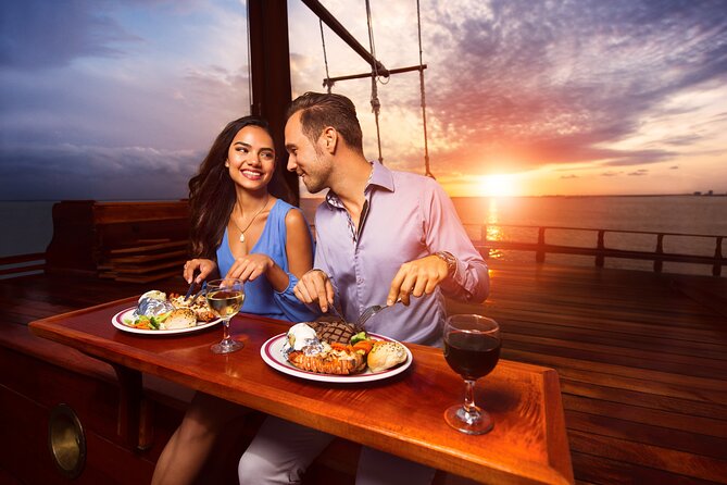 Romantic Sunset Dinner Cruise in Cancun with Open Bar - Your 3-Course Dinner: Lobster, Steak, or Surf and Turf