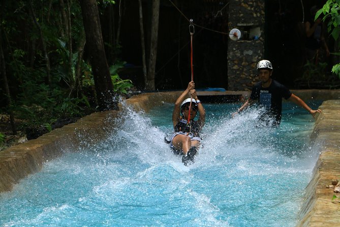 Selvatica Adventure Park ATV and Ziplines in Cancun and Riviera Maya - Rope course sky-walking and the parachute drop
