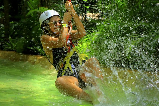 Selvatica Adventure Park: Ziplines and Cenote Tour from Cancun and Riviera Maya - The cenote half: a safari truck ride to a private sinkhole swim