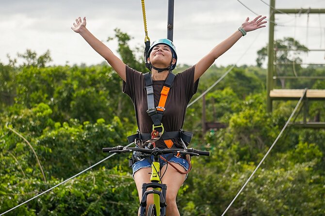 Sky Trail: Sky Bike, Tarzania, Bungee Swing & Zip Line with lunch - Six zip lines and Tarzania: speed, flow, and fun