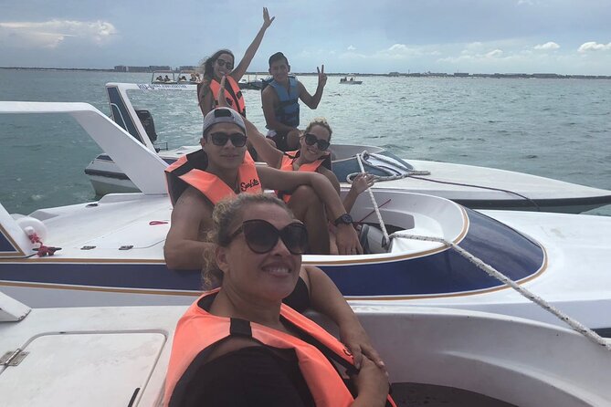 Speed Boat & Snorkel Tour with transportation ( only Cancun zone area) - Drive-your-own speedboat: fun, but treat it like a cockpit