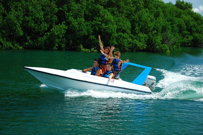 Speedboat adventure in cancun waters - The Snorkeling Stop: 30 Minutes of Clear-Water Fun (When Conditions Allow)