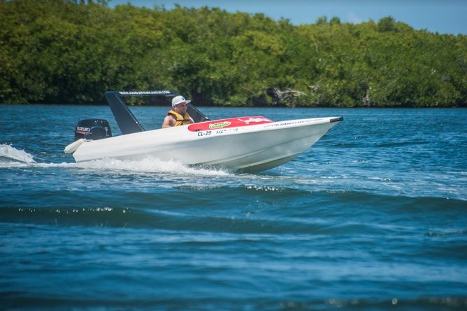 Speedboat and snorkel tour: Single Passenger Boat - How the 2-Hour Tour Flows (Check-In to Back at the Dock)