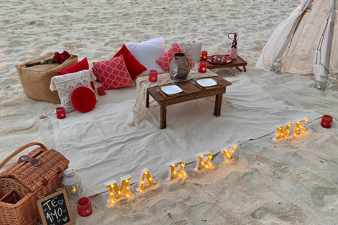 Sunset Beach Proposal - Your private proposal picnic: what the experience actually feels like