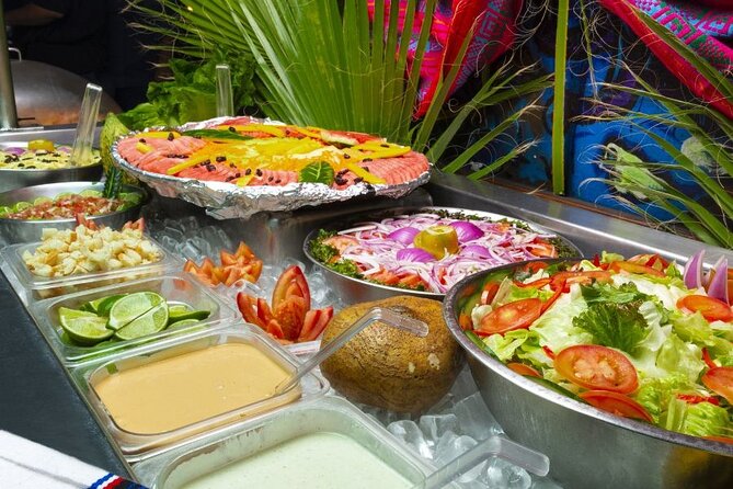 Unforgettable Pirate Dinner Adventure in the Mexican Caribbean - Buffet of garnishes and desserts: how to eat without slowing the party