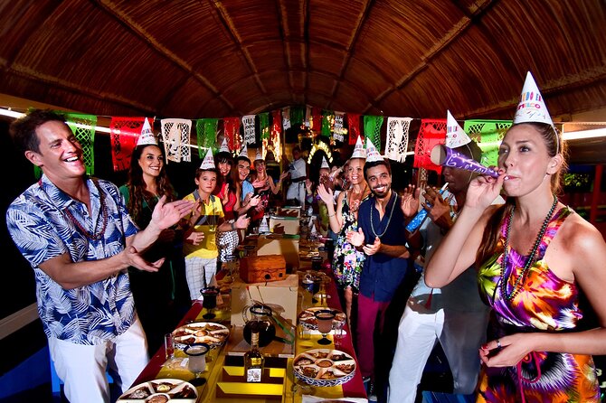 Xoximilco: Boat Fiesta Tour, Tasting, Tequila Bar and Transport - Transportation, entry bracelet, and why being early matters