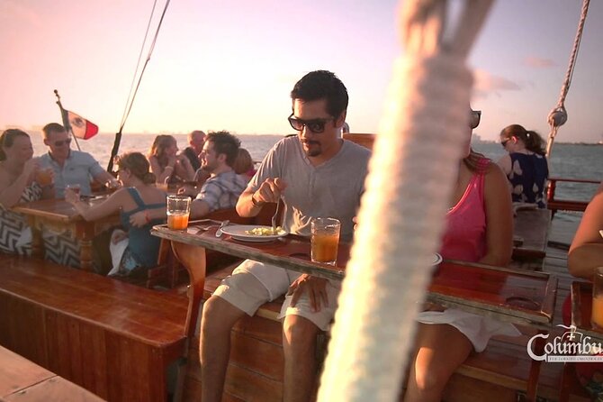 Your Romantic Dinner in Cancun, includes national open bar and live music - Onboard vibes: national open bar, live sax, and host Sergio