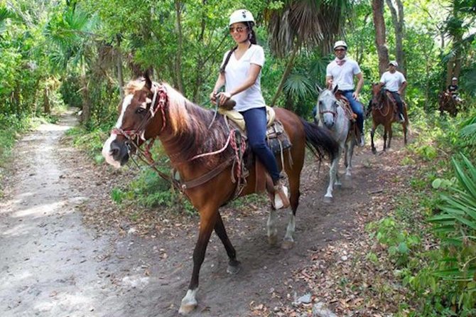Ziplining and Horseback Riding Experience from Cancun and Playa del Carmen - Choosing your horse and riding off-road